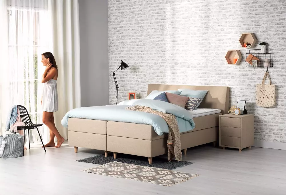 Beige Boxspring Home 160