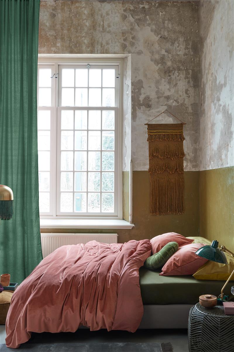 At Home by Beddinghouse Tender Dekbedovertrek - Katoen - 260x200/220 cm - Donker roze