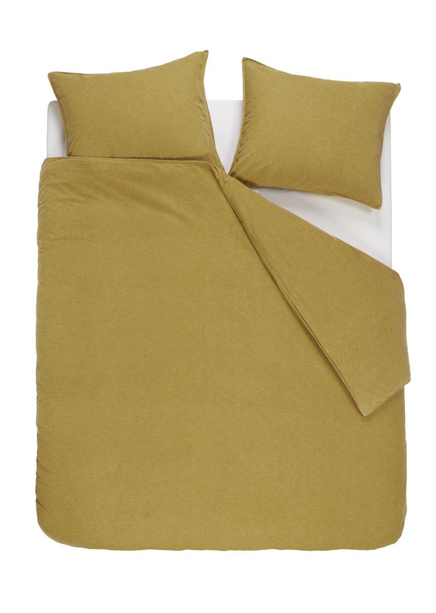 vtwonen Flanel Dekbedovertrek Ochre | Swiss Sense product afbeelding