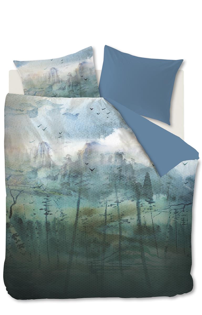 Kardol Epiphany Dekbedovertrek Blue Grey | Swiss Sense product afbeelding