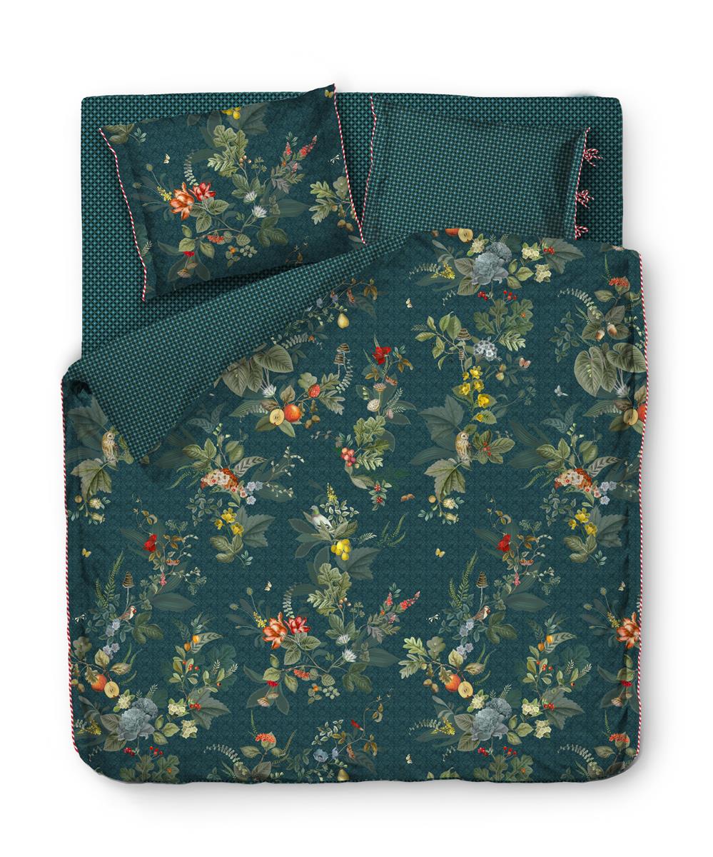 Pip Studio Fall in Leaf Dekbedovertrek Dark Blue product afbeelding