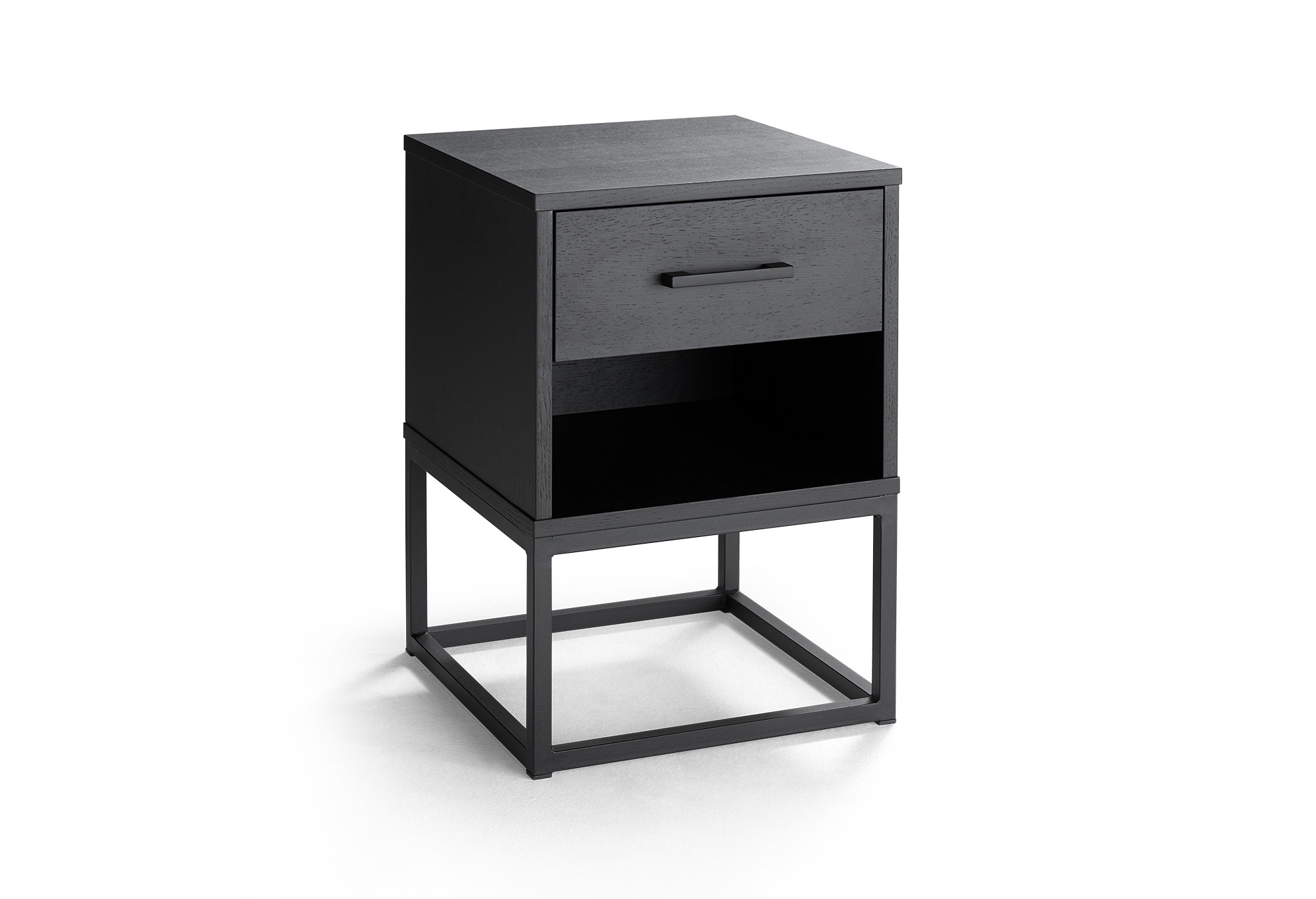 Nachtkast Cubic Zwart | Swiss Sense product afbeelding