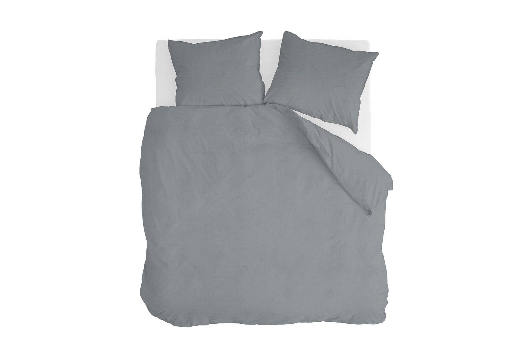 Walra Vintage Cotton Dekbedovertrek Elephant Grey | Swiss Sense product afbeelding