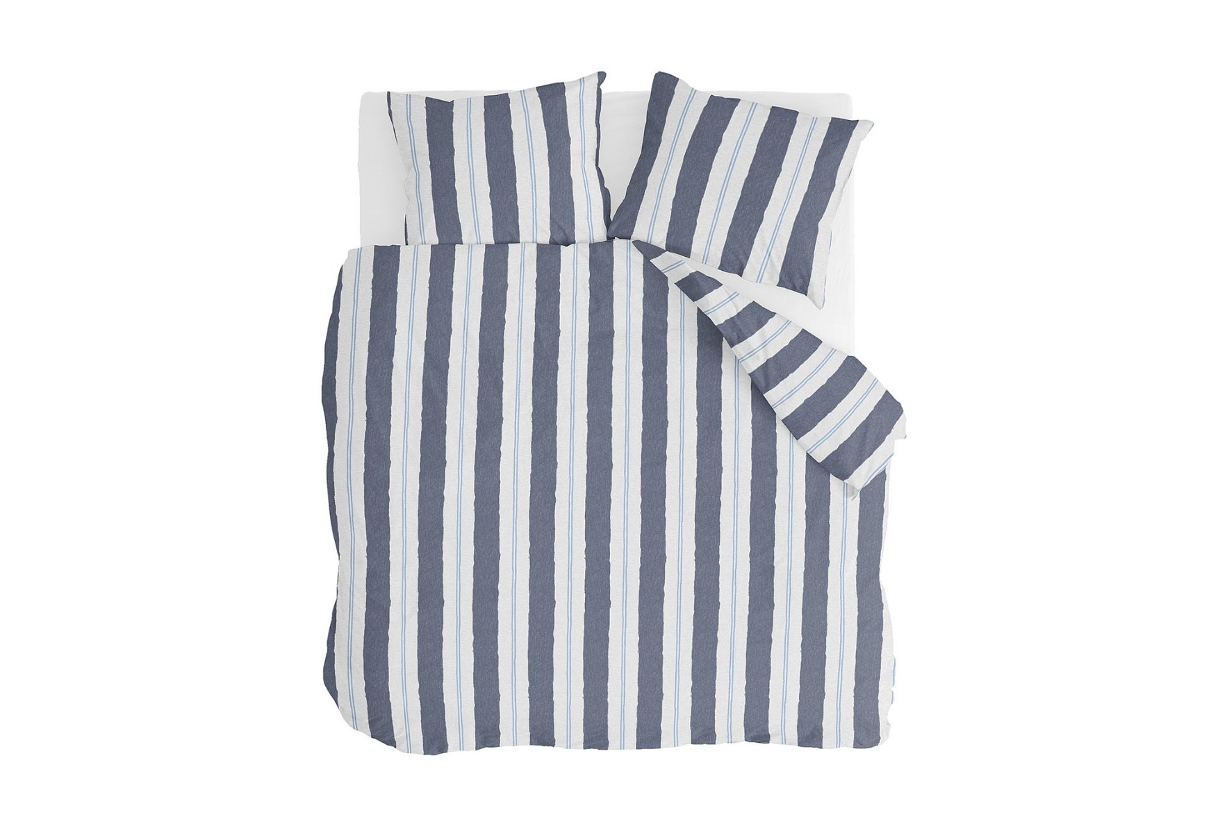 Walra Remade Nautic Stripes Dekbedovertrek Dark Blue product afbeelding