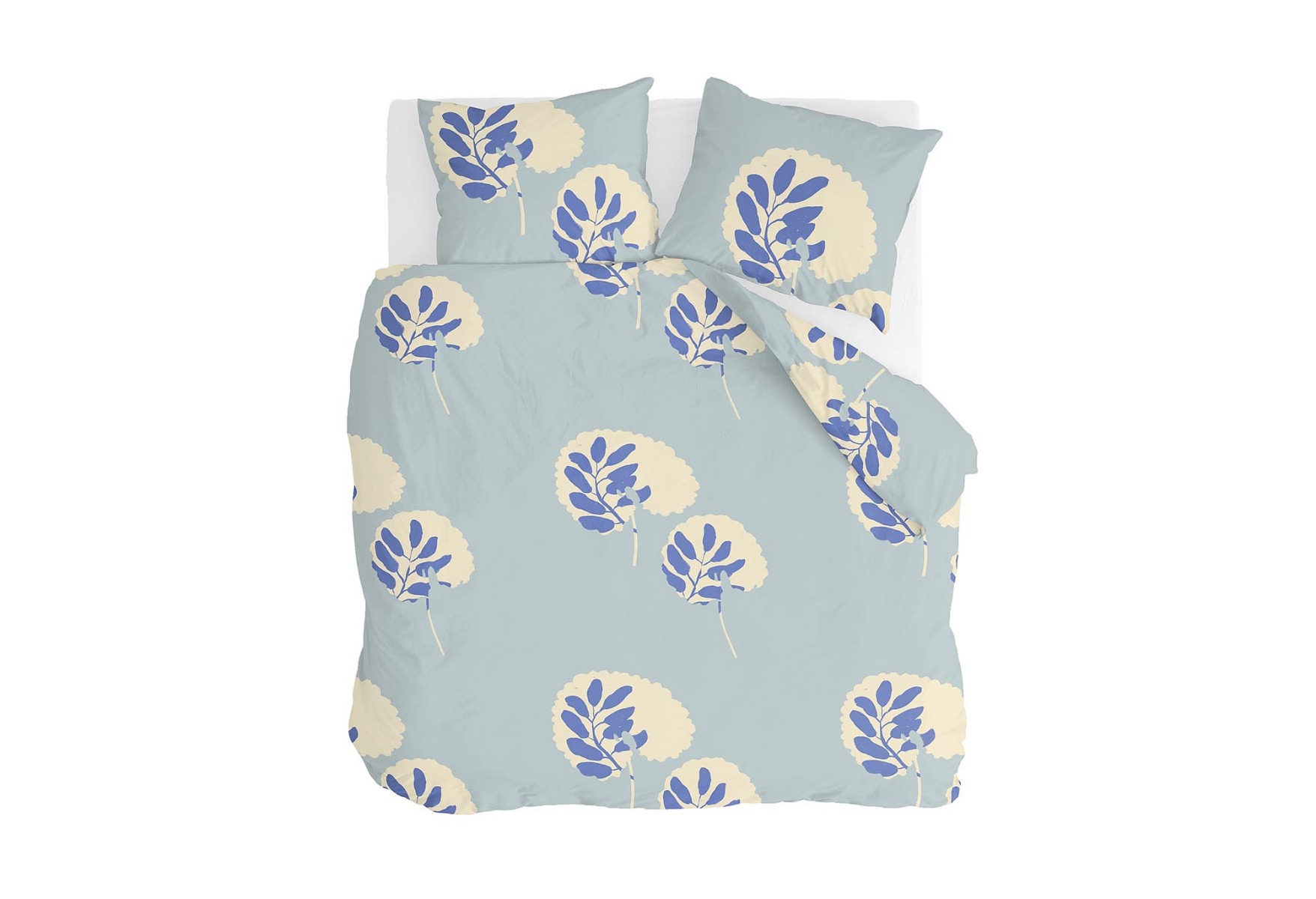 Walra Remade Romantic Leaves Dekbedovertrek Blue product afbeelding