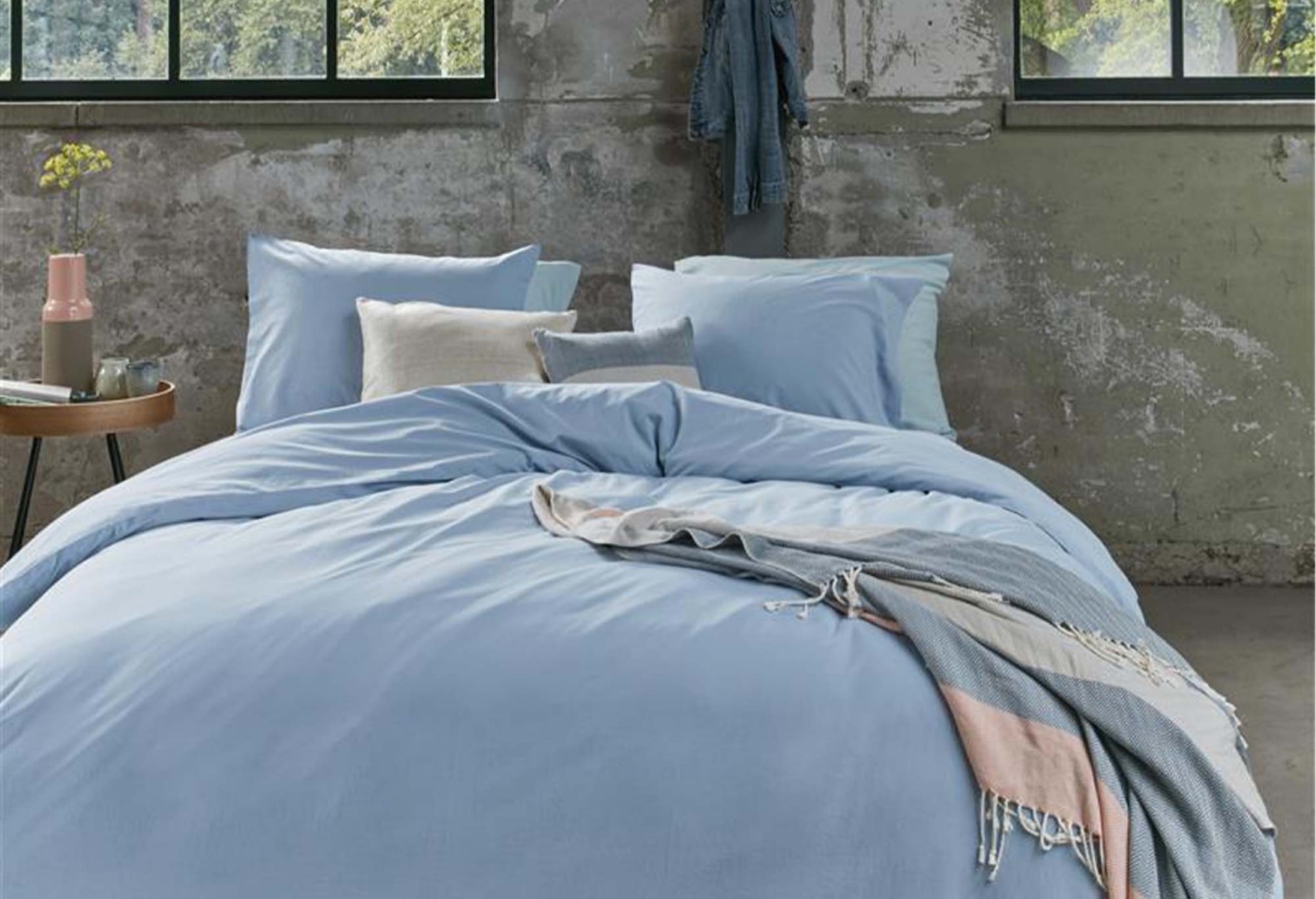 Beddinghouse Basic Gots Dekbedovertrek Blue | Swiss Sense