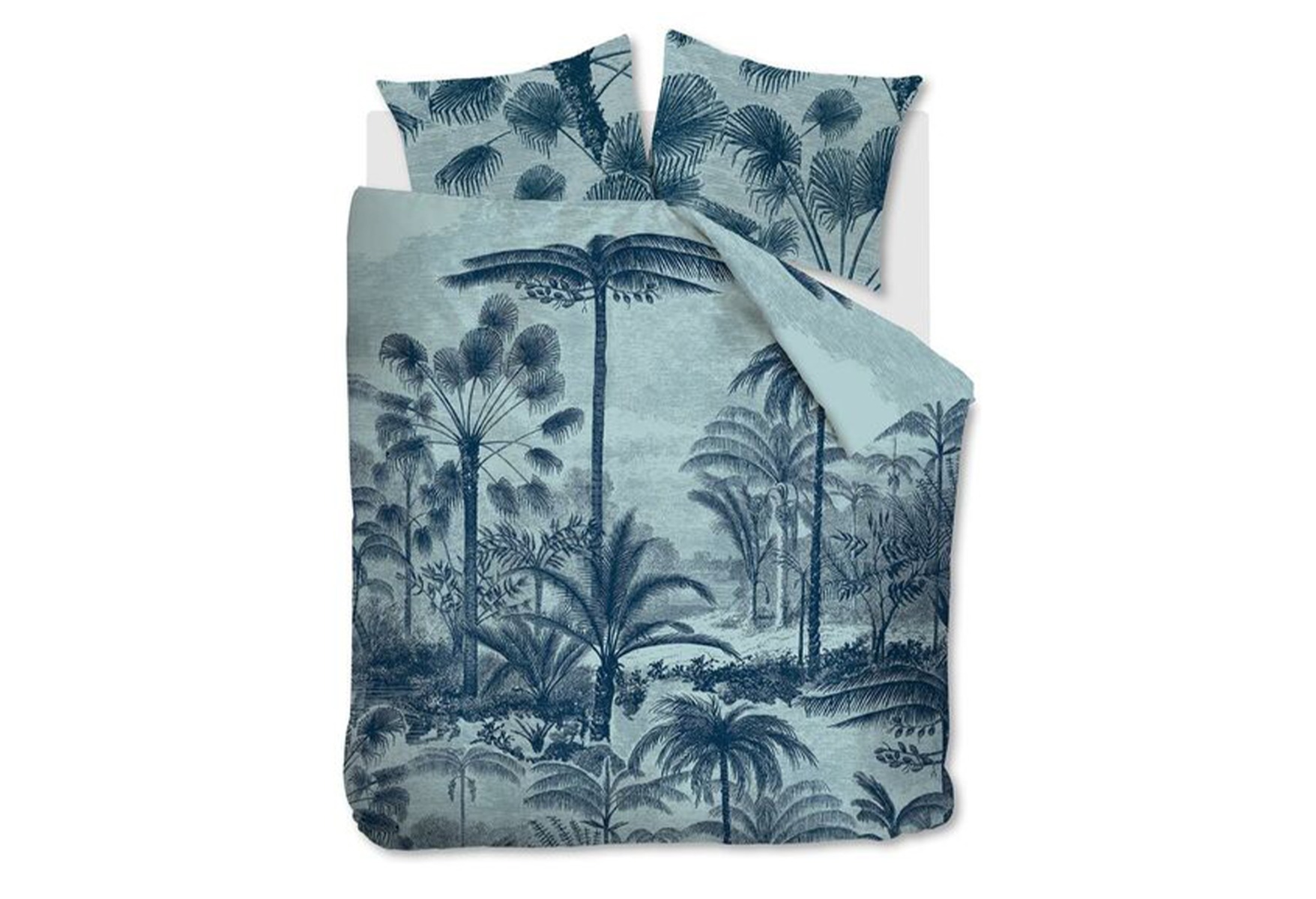 At Home by Beddinghouse Tour du monde Dekbedovertrek Blue Green | Swiss Sense product afbeelding