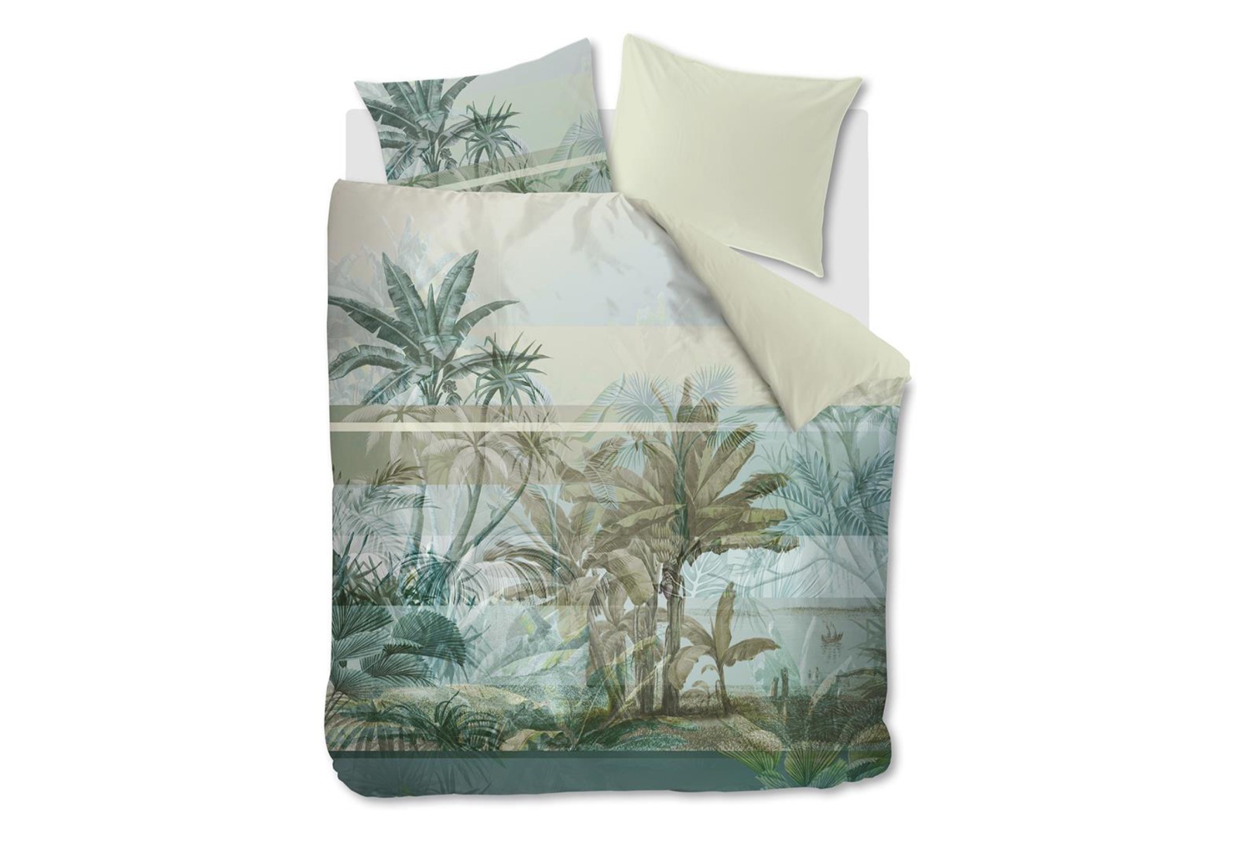 Kardol Canopy Dekbedovertrek Blue Green | Swiss Sense product afbeelding
