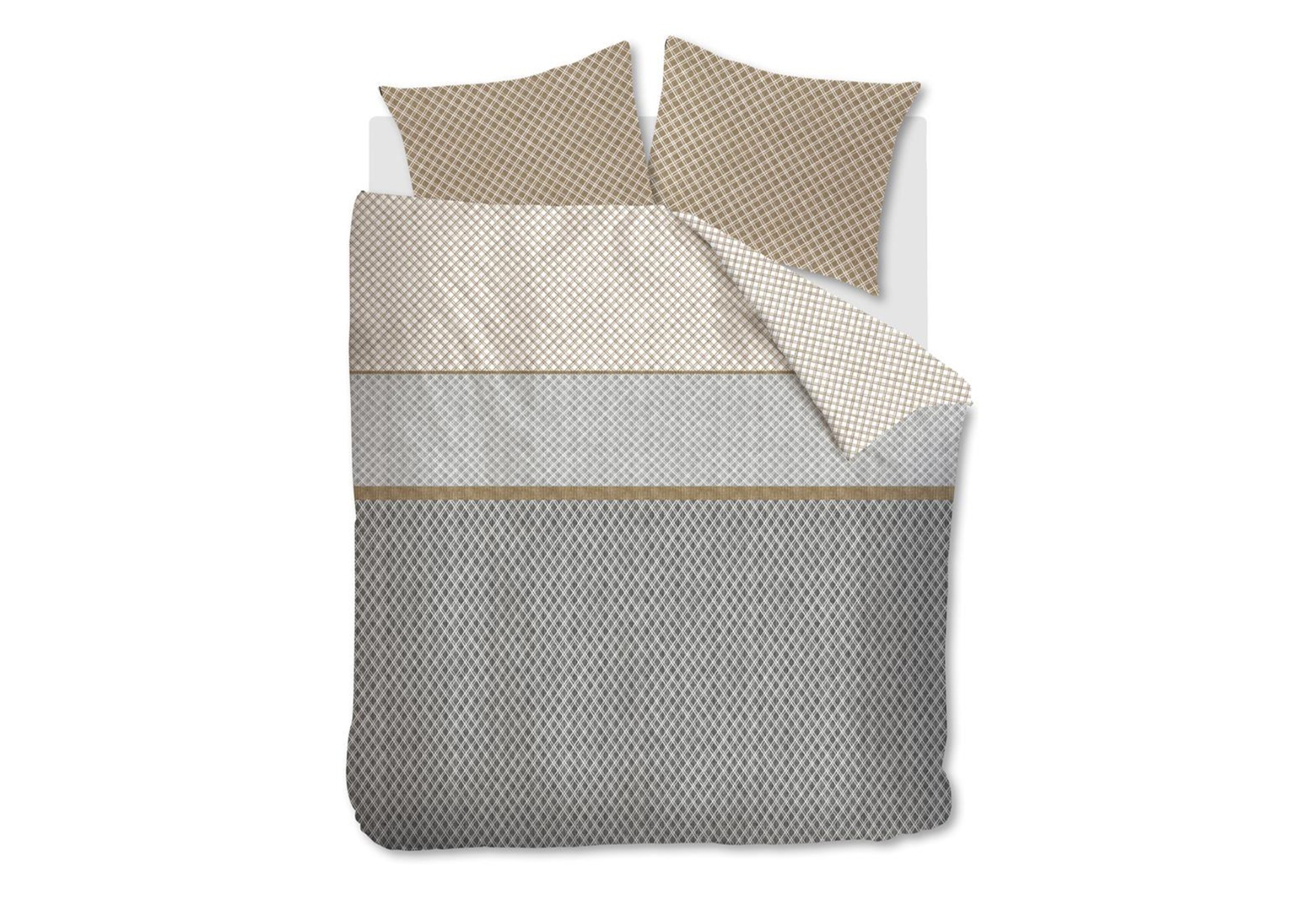 Beddinghouse Trevor Dekbedovertrek Grey | Swiss Sense product afbeelding