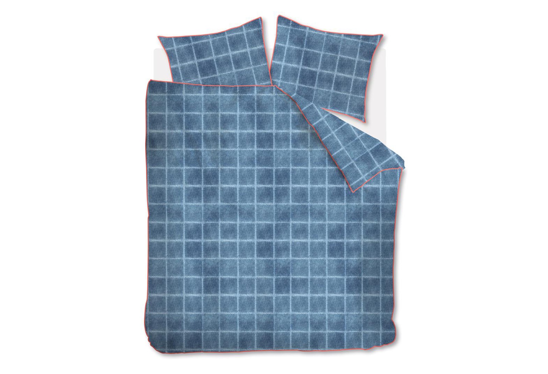 At Home by Beddinghouse Denim Dekbedovertrek Blue | Swiss Sense product afbeelding