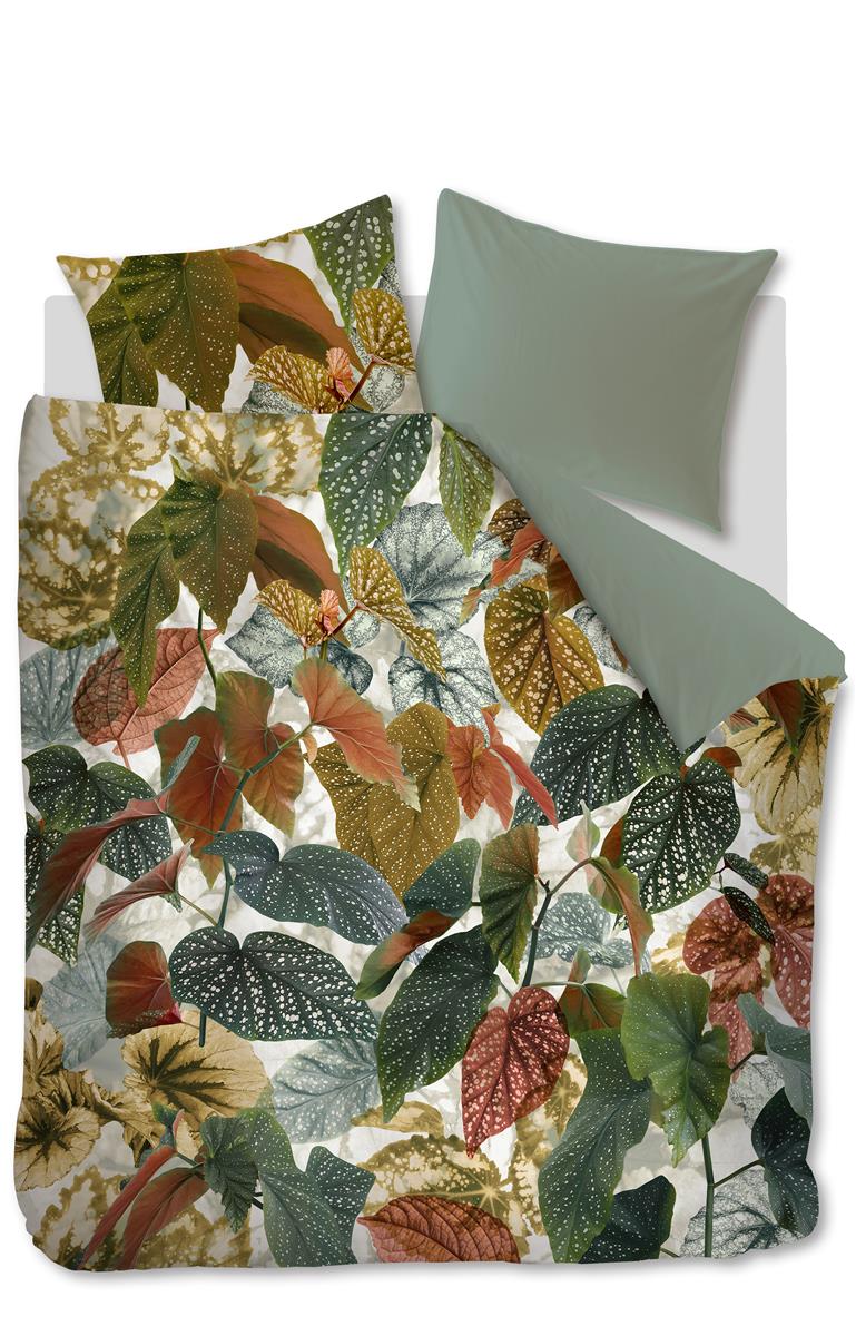 Beddinghouse Begonia Dekbedovertrek Green | Swiss Sense product afbeelding