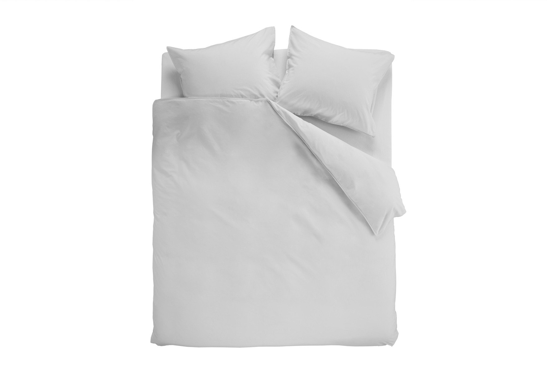 Beddinghouse Basic Gots Dekbedovertrek Light Grey product afbeelding