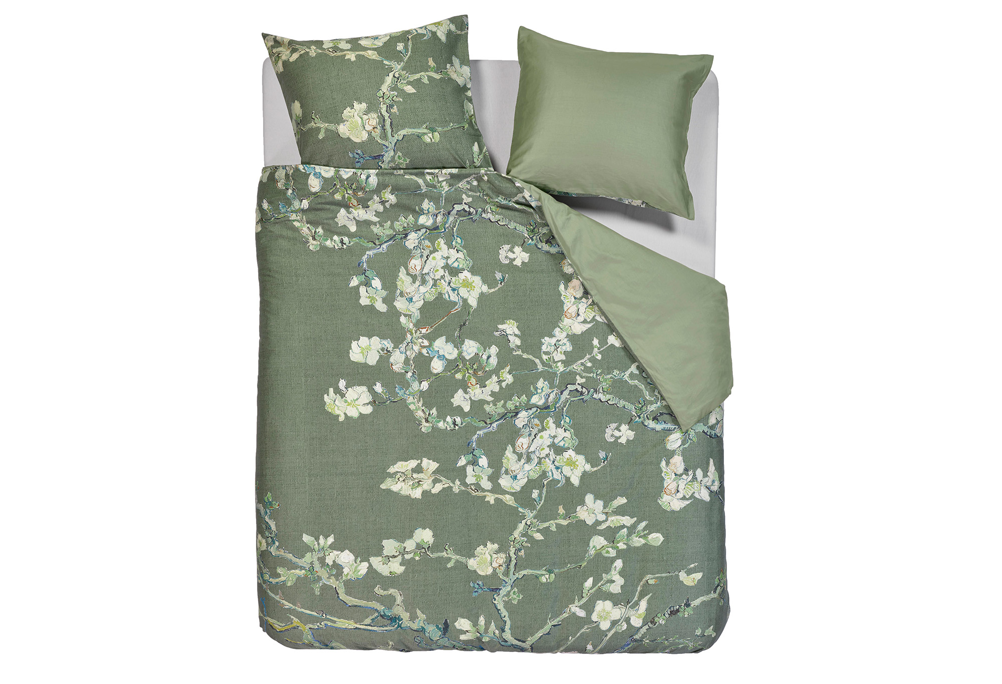 Van Gogh Blossoming Dekbedovertrek Green | Swiss Sense
