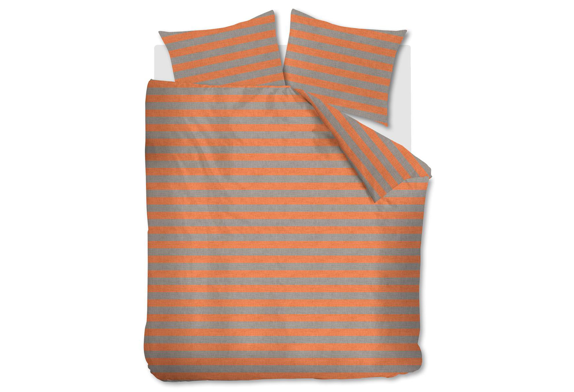 vtwonen Bold Stripe Dekbedovertrek Peach | Swiss Sense product afbeelding