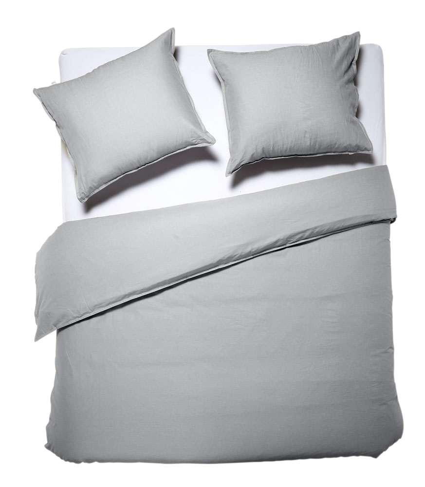 Dixxius Casual Dekbedovertrek Light Grey | Swiss Sense product afbeelding