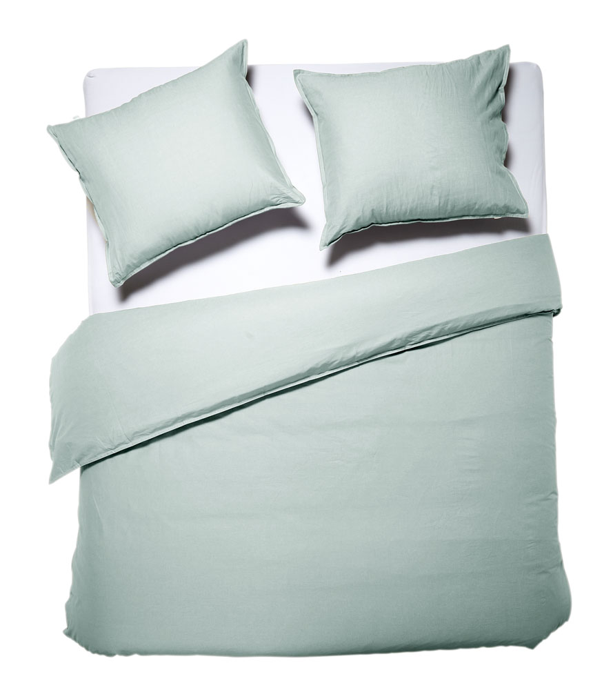 Dixxius Casual Dekbedovertrek Mint Green | Swiss Sense product afbeelding