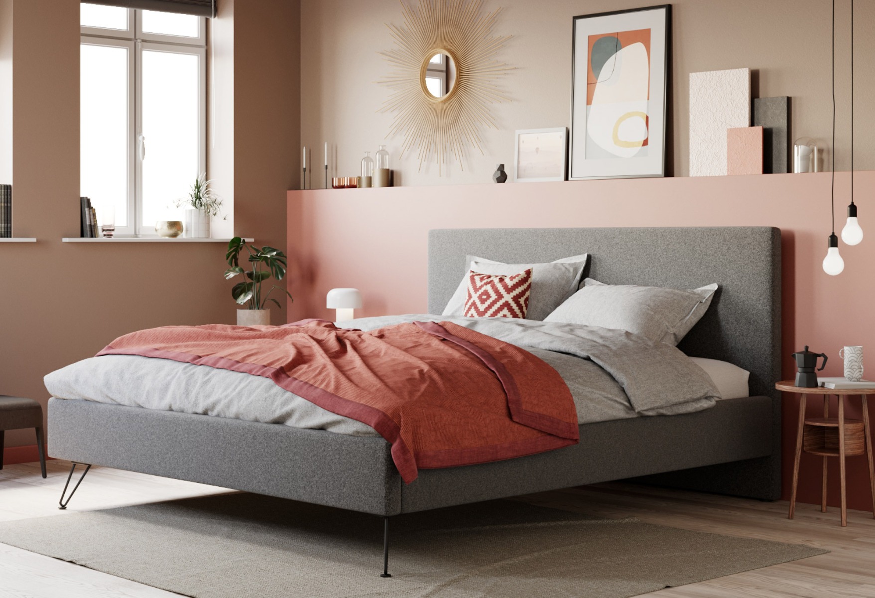 Gestoffeerd Bedframe Web-Only Dream Cosmos | Swiss Sense product afbeelding