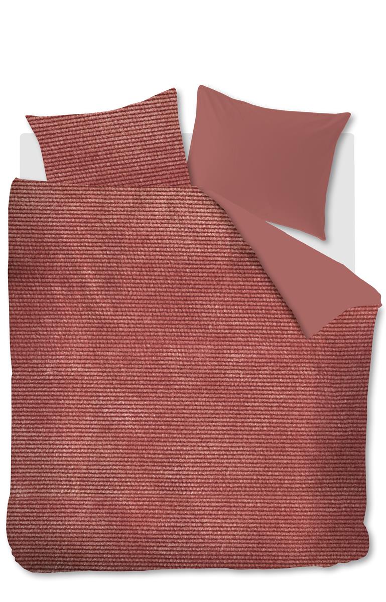 At Home by Beddinghouse Cosy Corduroy Dekbedovertrek Pink | Swiss Sense product afbeelding