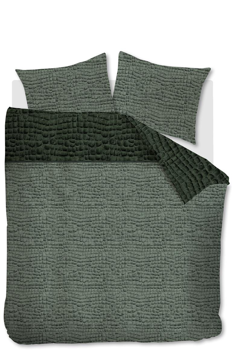 Riviera Maison Croco Dekbedovertrek Green | Swiss Sense product afbeelding
