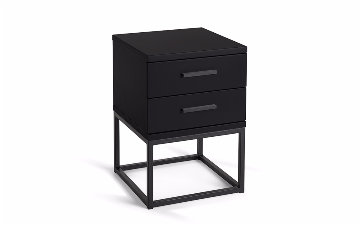 Nachtkast Cube Zwart | Swiss Sense product afbeelding