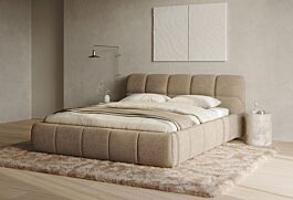 - DE BESTE GESTOFFEERD BEDFRAME NIGHT SANTIAGO