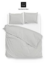 - DE BESTE Zo!Home Satinado Dekbedovertrek Silver Grey - Review