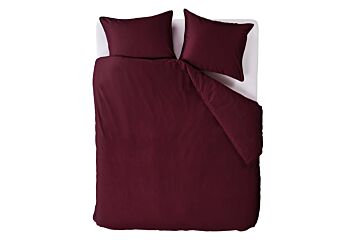 Beddinghouse Care Conscious Dekbedovertrek Dark Red