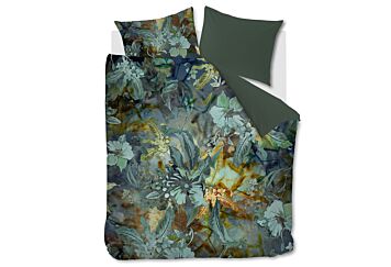 Kardol Floral Embrace Dekbedovertrek Blue Green