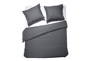 SwissSense Dixxius Luxurious Dekbedovertrek Dark Grey aanbieding