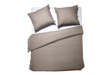 SwissSense Dixxius Luxurious Dekbedovertrek Taupe aanbieding