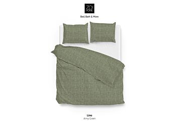 SwissSense Zo!Home Lino Dekbedovertrek Army Green aanbieding