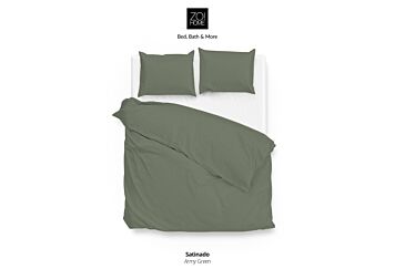 SwissSense Zo!Home Satinado Dekbedovertrek Army Green aanbieding