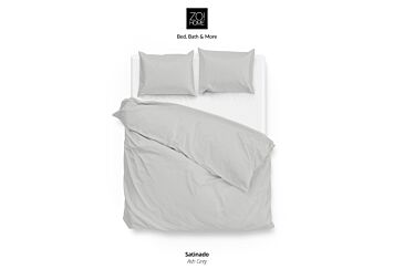Zo!Home Satinado Dekbedovertrek Silver Grey