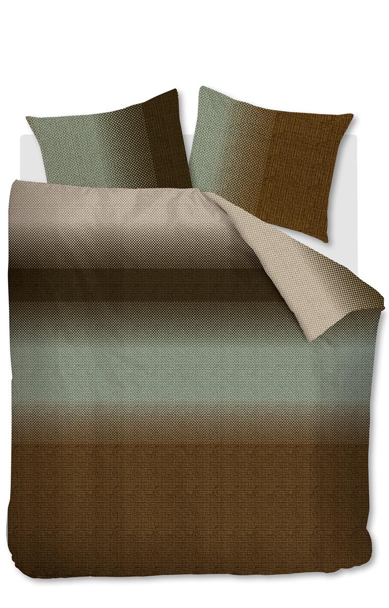 Beddinghouse Duco Dekbedovertrek Olive Green | Swiss Sense product afbeelding