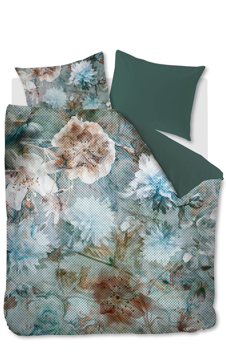 Kardol Erode Dekbedovertrek Blue Green | Swiss Sense product afbeelding
