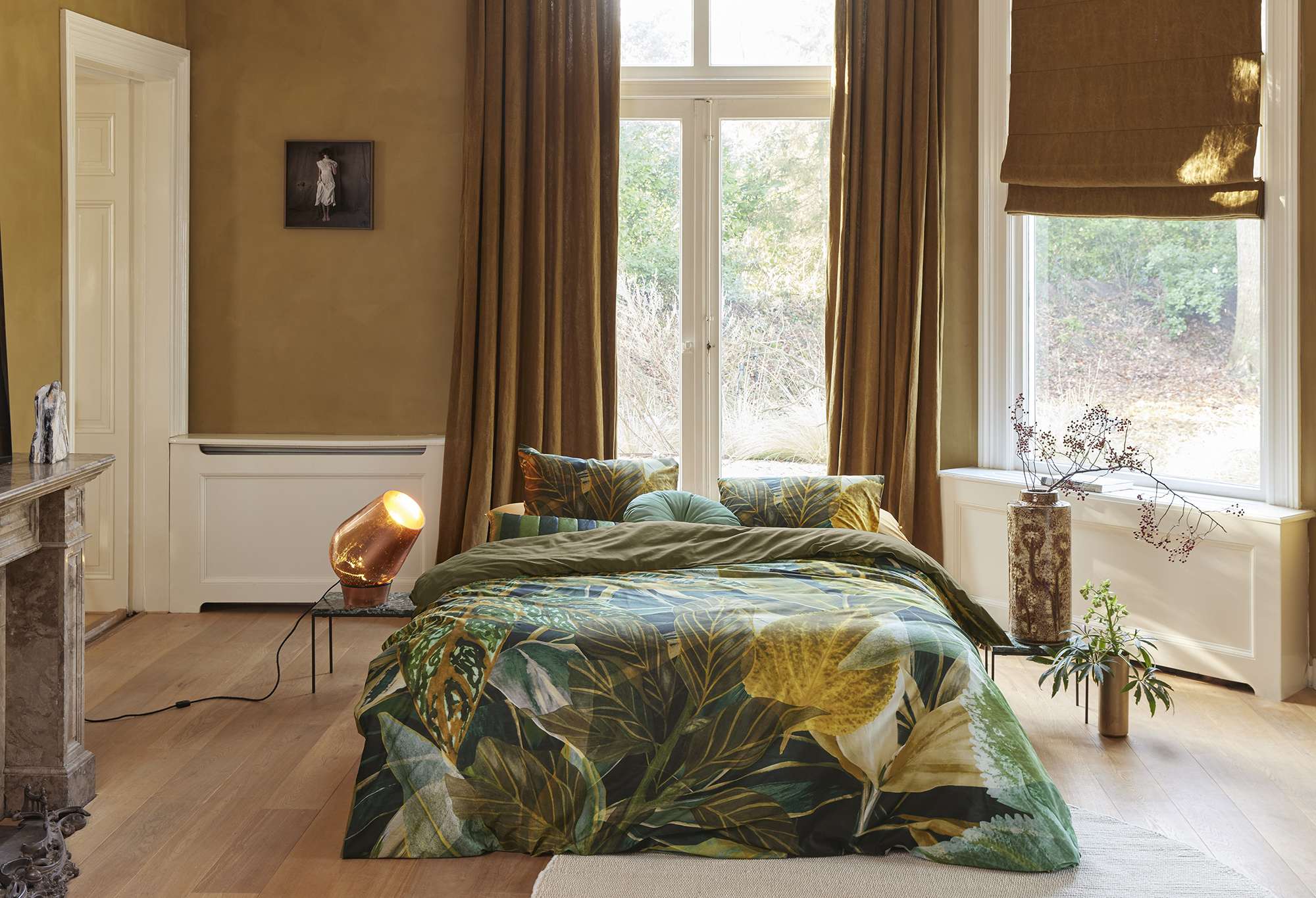 Beddinghouse Dekbedovertrek Fiona Groen-1-persoons (140 x 200/220 cm)