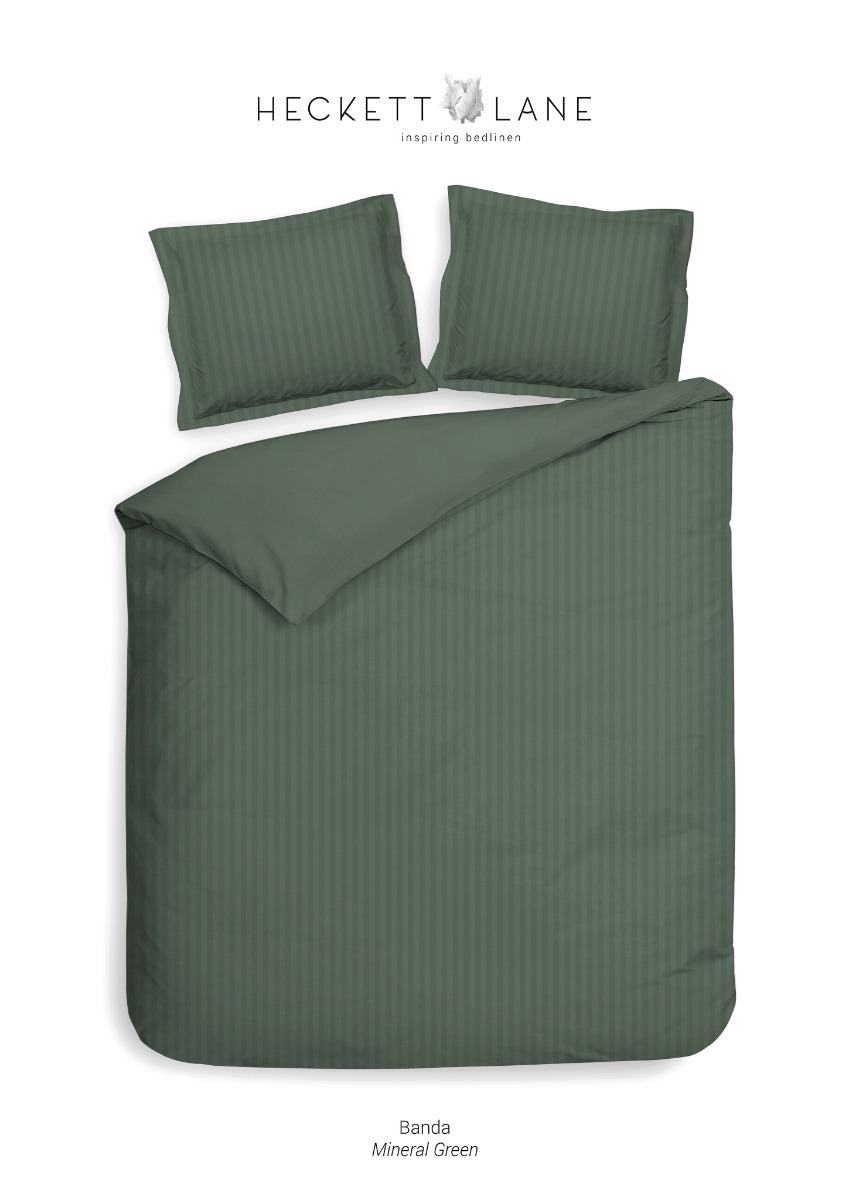 Heckett&Lane Banda Dekbedovertrek Mineral Green | Swiss Sense product afbeelding