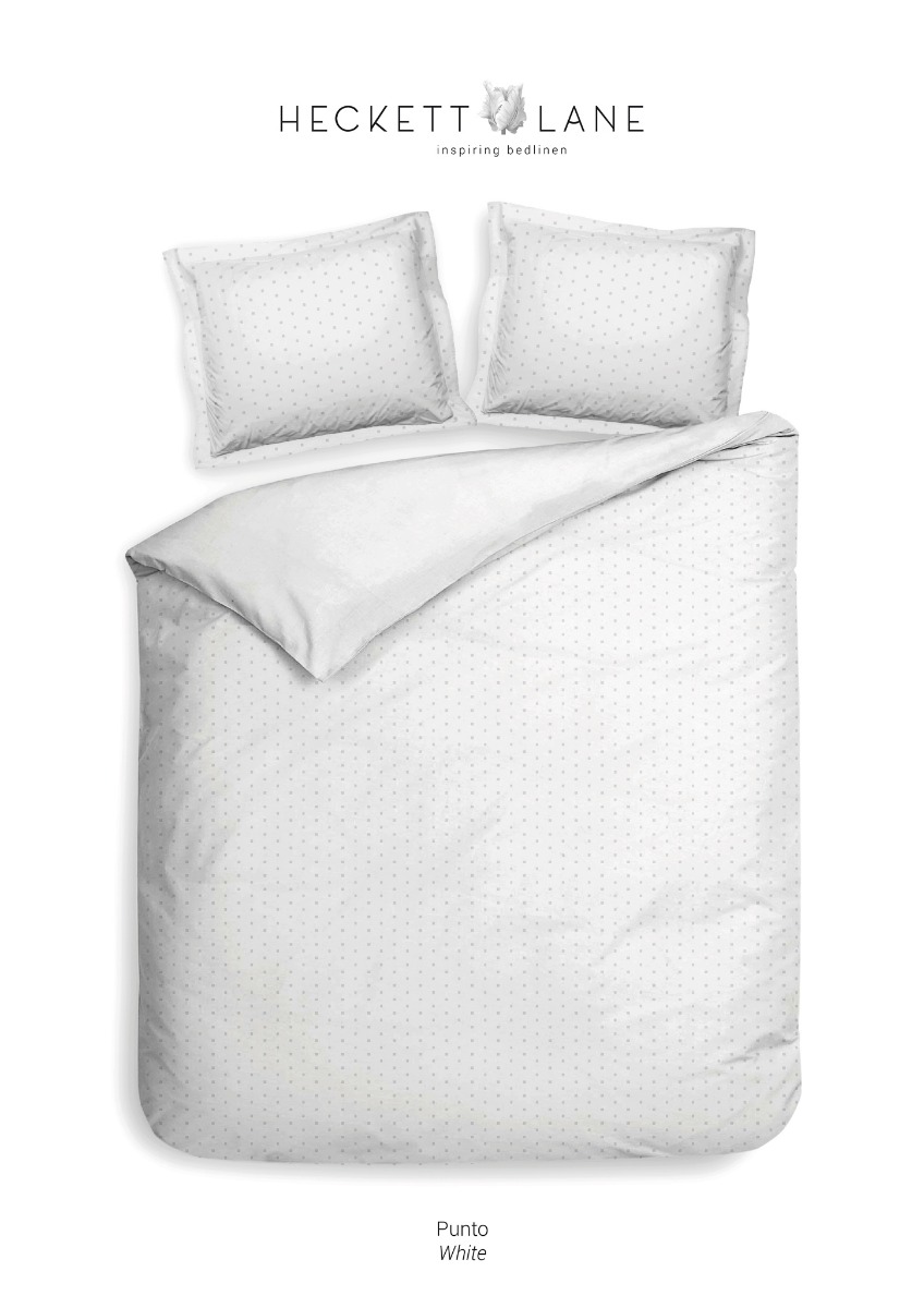 Heckett&Lane Punto Dekbedovertrek White | Swiss Sense product afbeelding