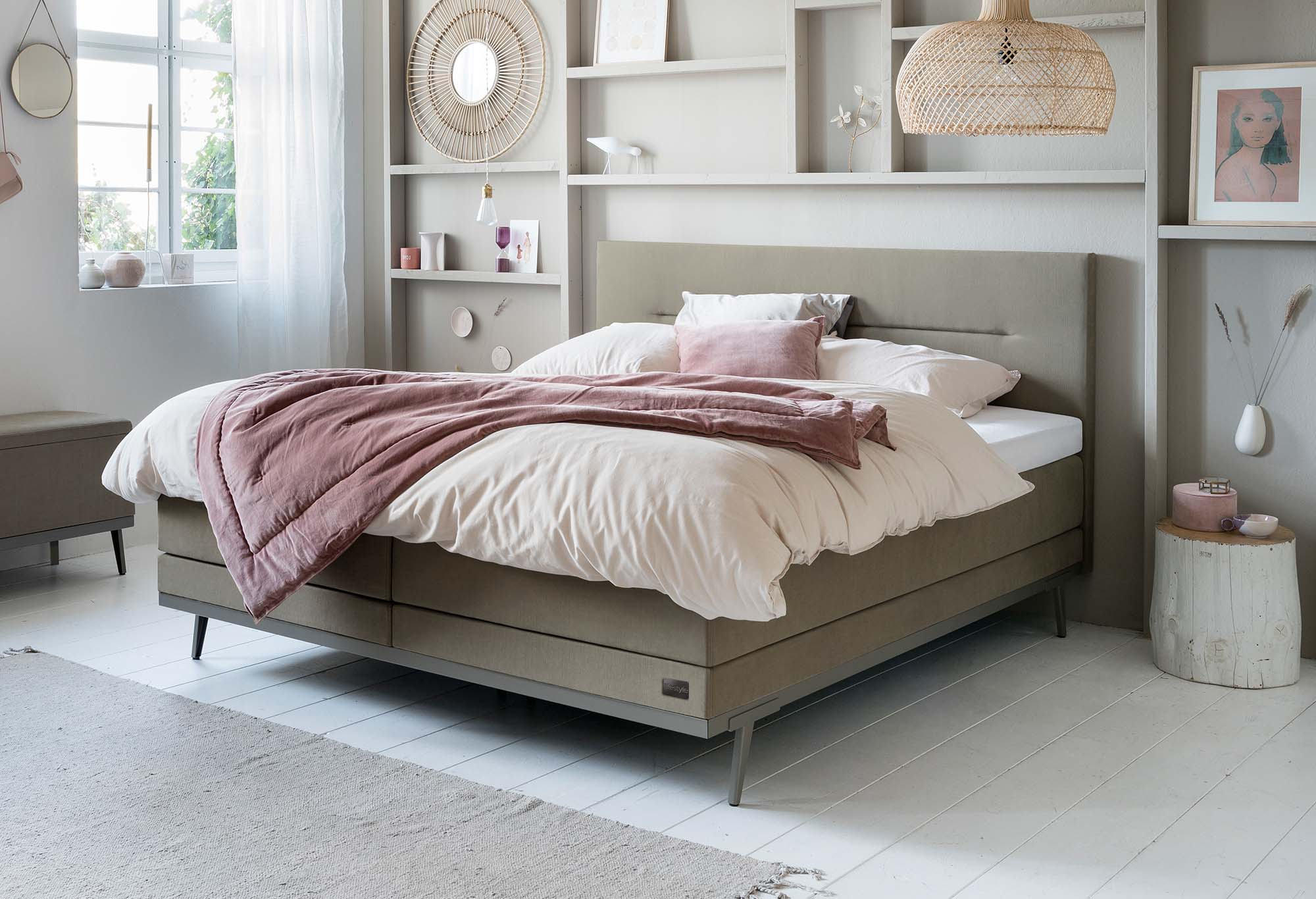Boxspring Lifestyle by vtwonen Cinnamon | Swiss Sense product afbeelding