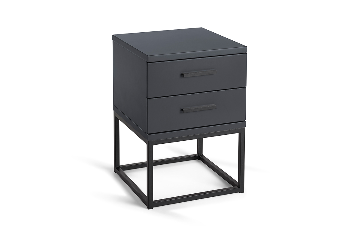 Nachtkast Cube Antraciet | Swiss Sense product afbeelding