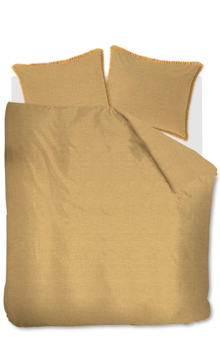 vtwonen Natural Stone Fraying Dekbedovertrek Yellow | Swiss Sense product afbeelding
