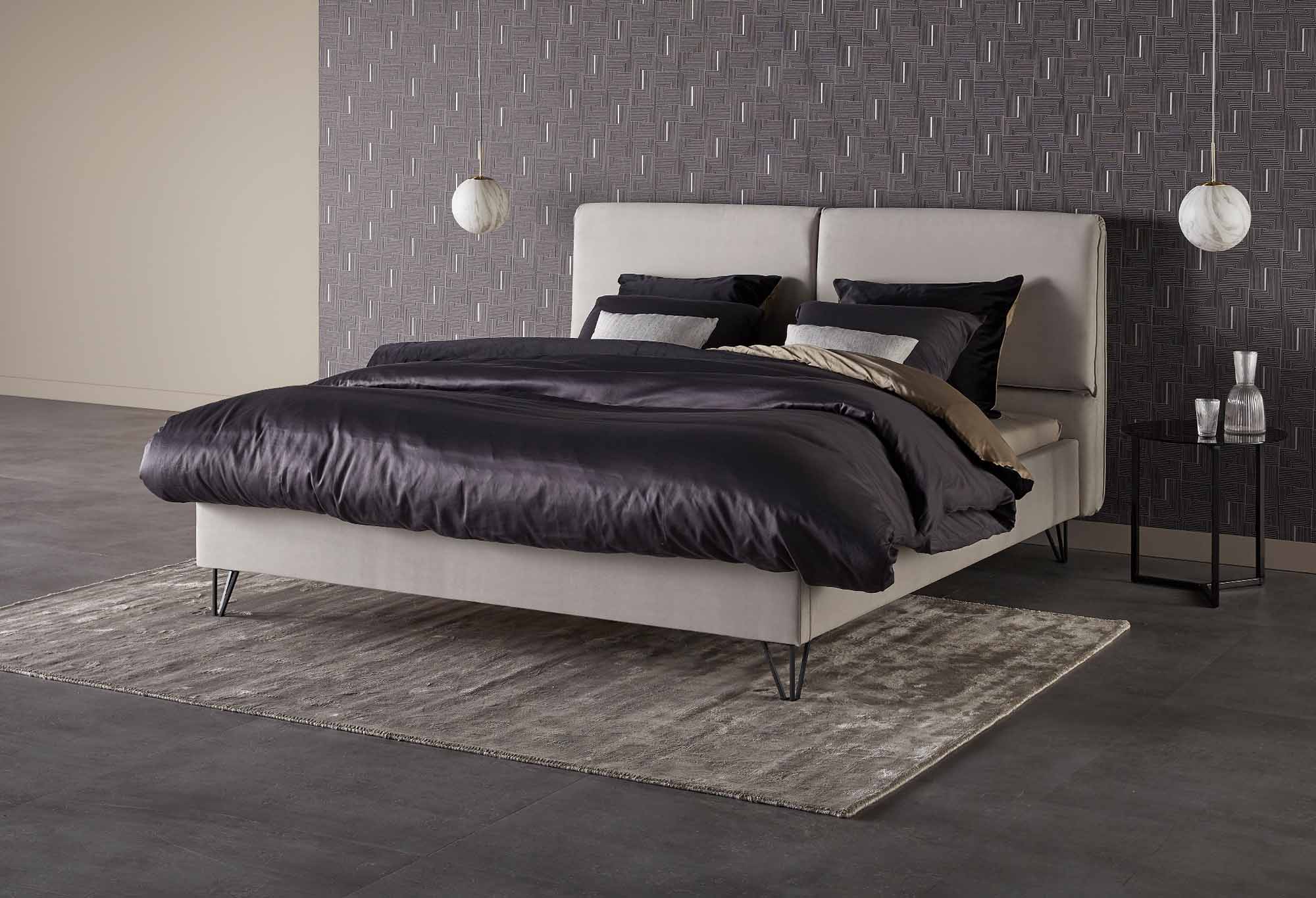 Gestoffeerd Bedframe Web-Only Night Stockholm | Swiss Sense product afbeelding
