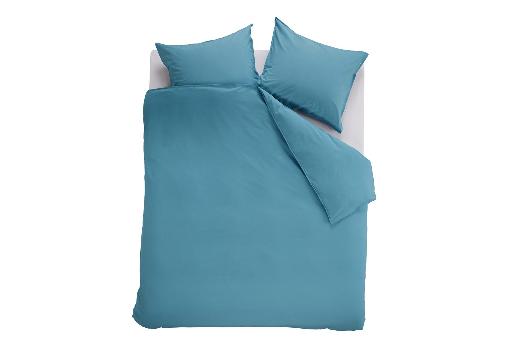 Beddinghouse Basic Gots Dekbedovertrek Blue Grey | Swiss Sense product afbeelding