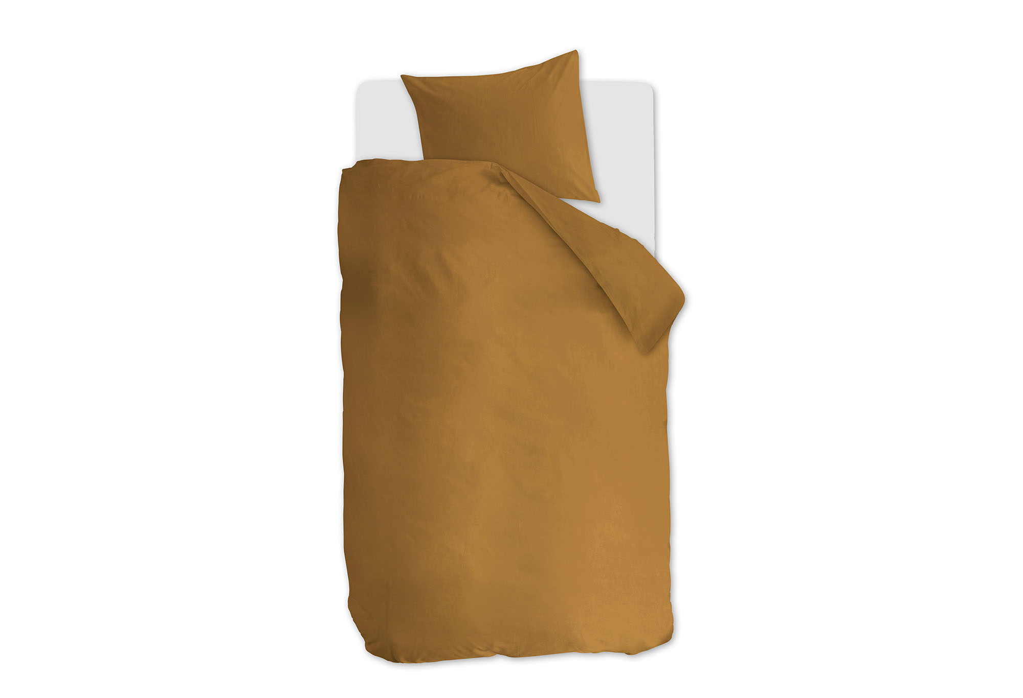 Beddinghouse Organic Basic Dekbedovertrek Ochre | Swiss Sense