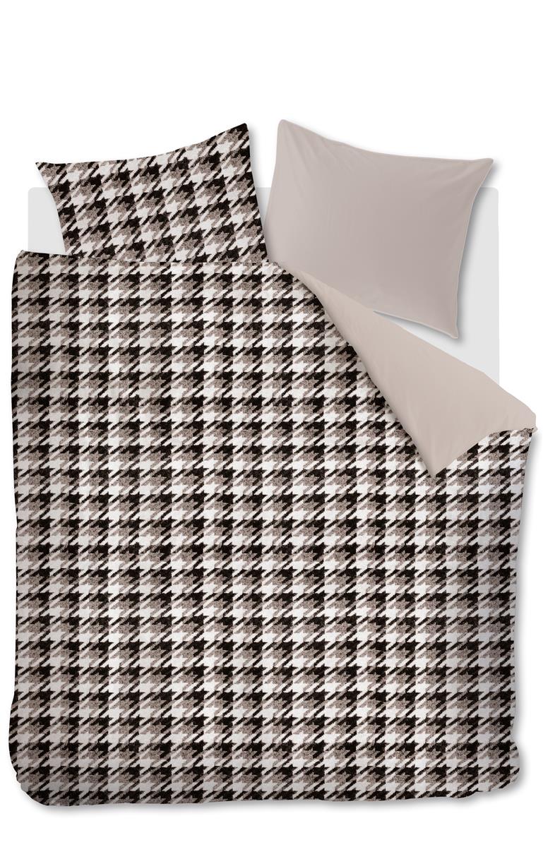 Riviera Maison Pied de Poule Dekbedovertrek Sand | Swiss Sense product afbeelding
