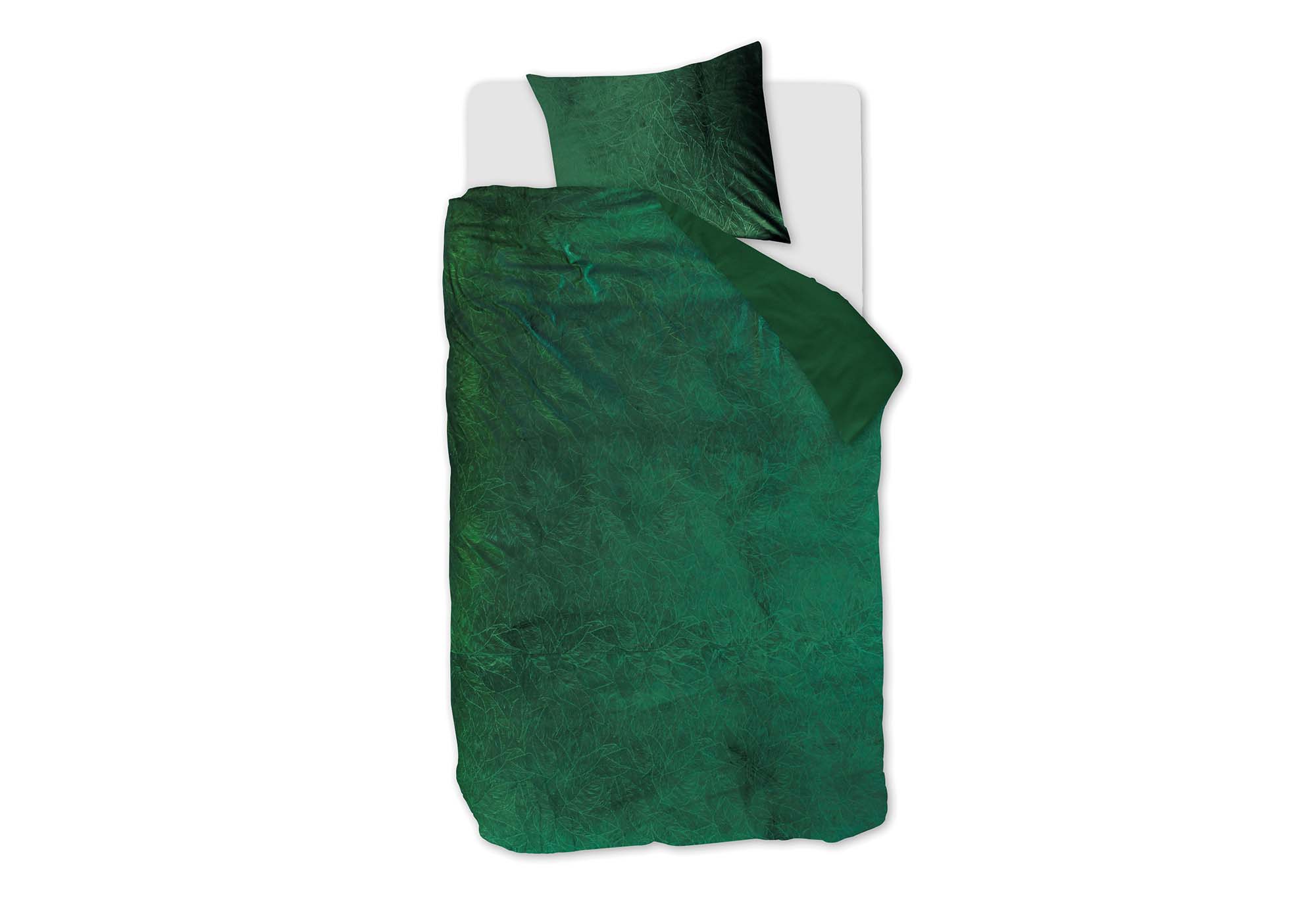 At Home by Beddinghouse Plants Dekbedovertrek Green | Swiss Sense product afbeelding