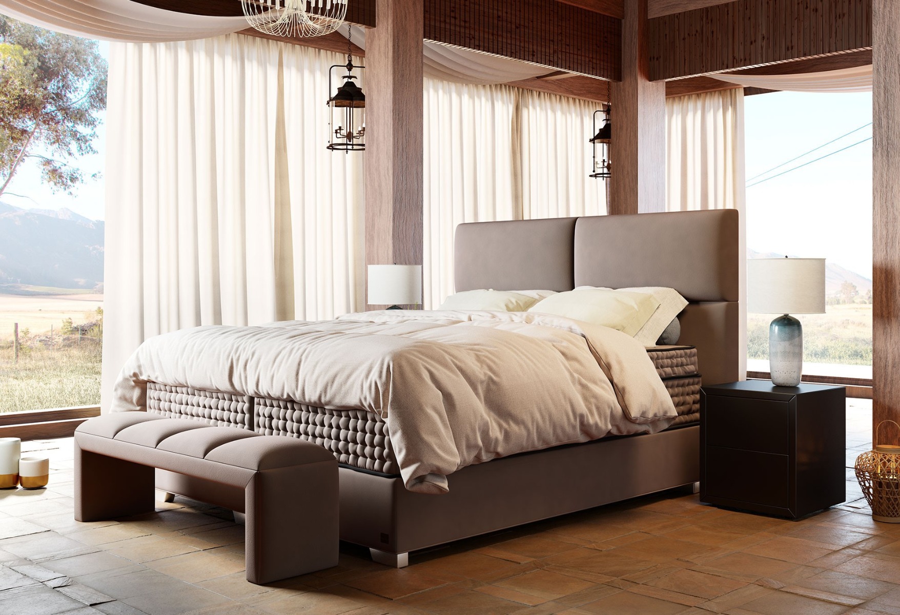 Boxspring Royal Serengeti | Swiss Sense product afbeelding