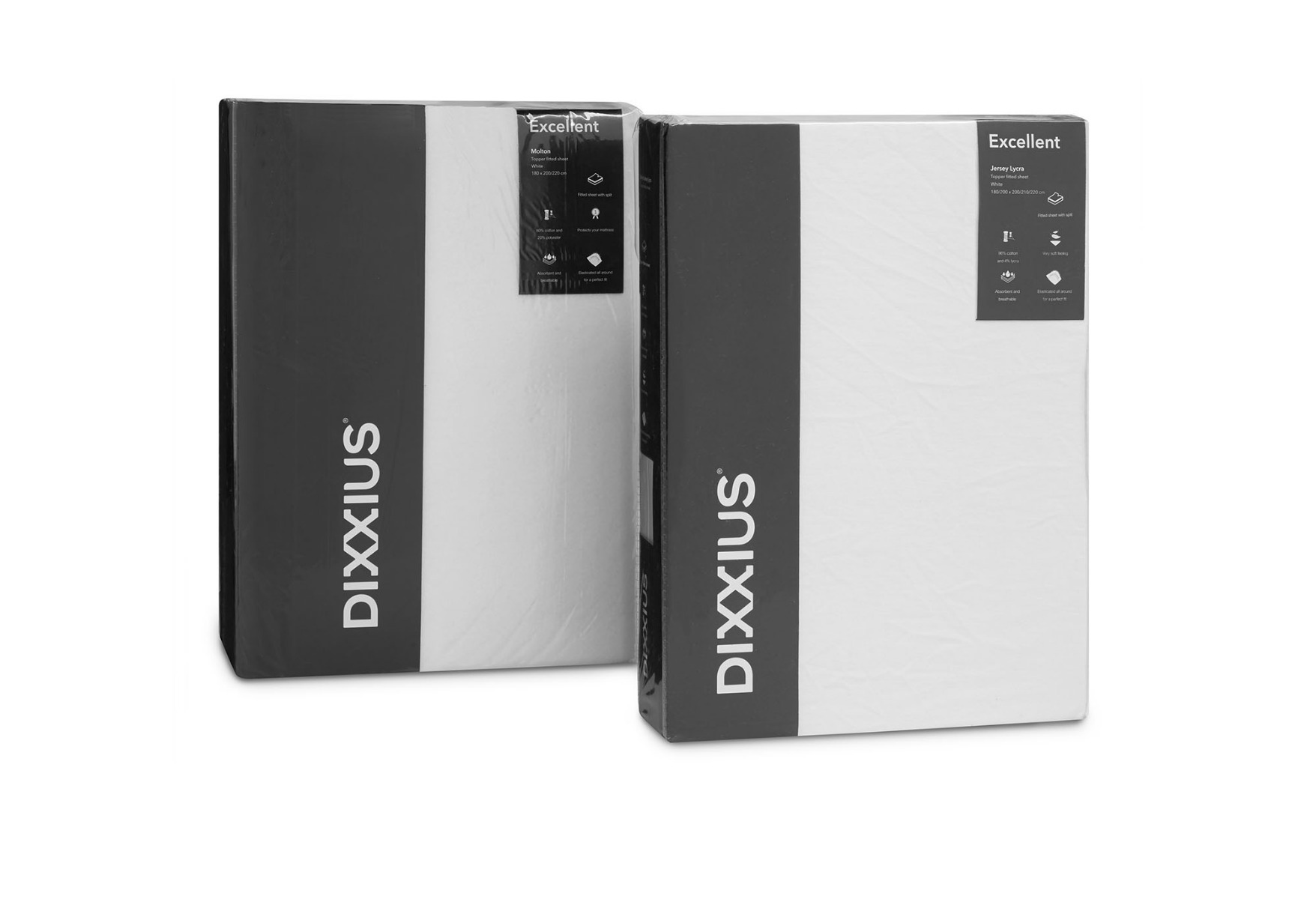 Dixxius Hoeslaken&Molton Excellent Combi - Split-Topper | Swiss Sense product afbeelding