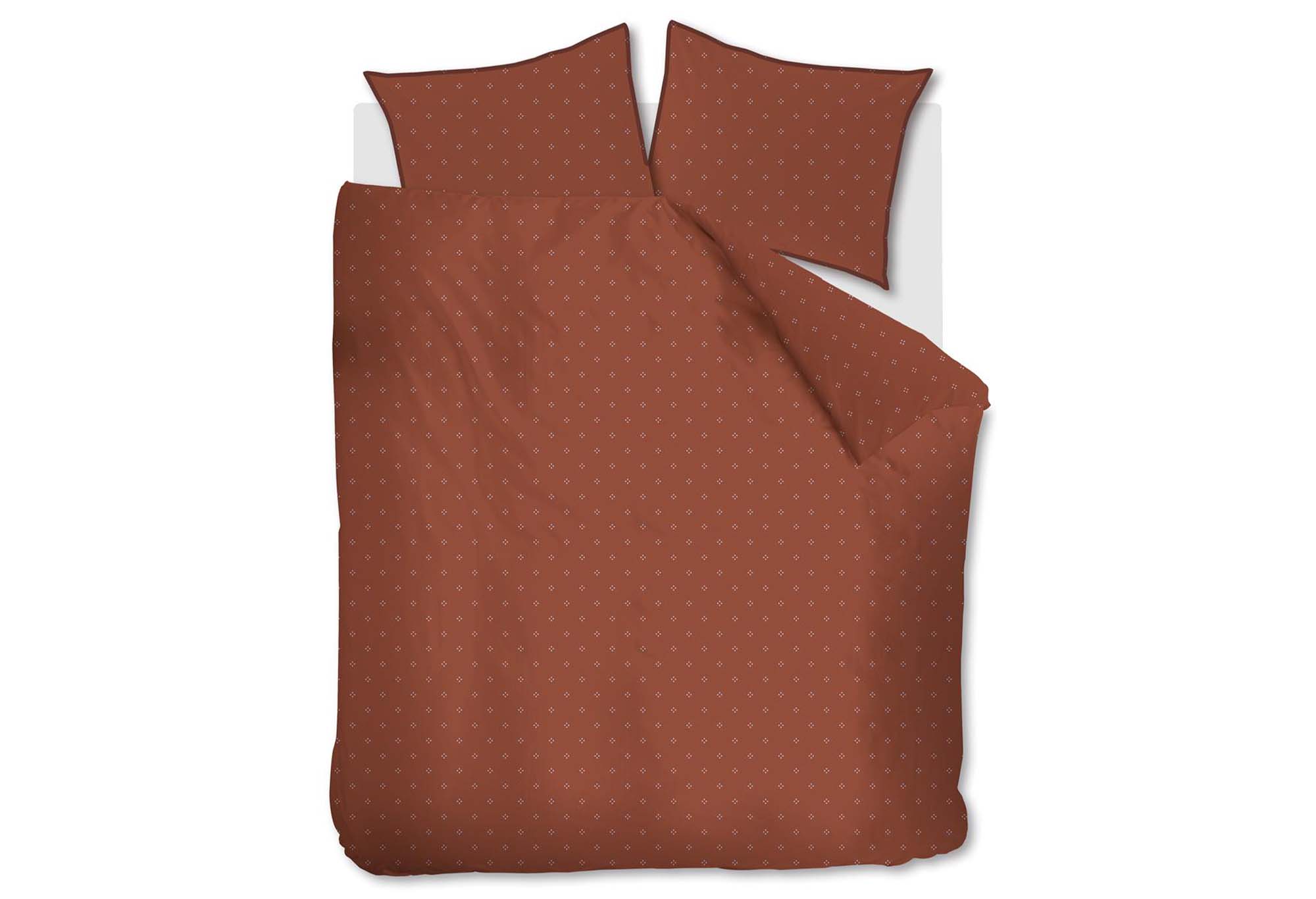 vt wonen Sticking Dots Dekbedovertrek Terra | Swiss Sense product afbeelding
