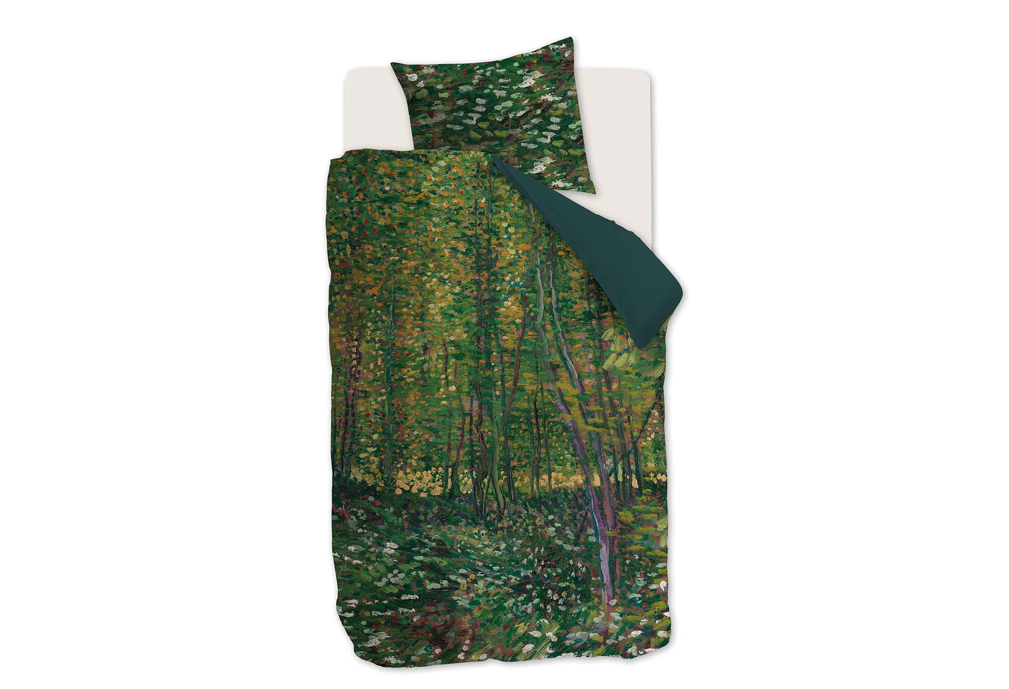Van Gogh Trees Dekbedovertrek Green | Swiss Sense product afbeelding